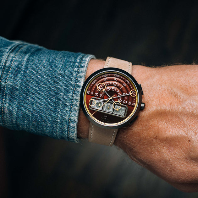 Halograph II Chrono Oxblood Sand