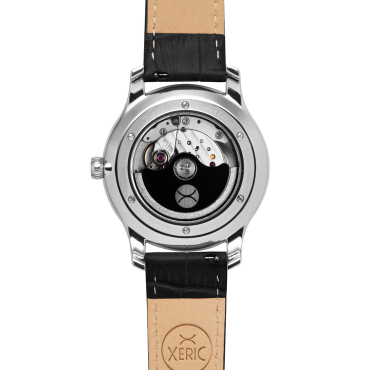 Triptych Automatic Wandering Hour Steel Black