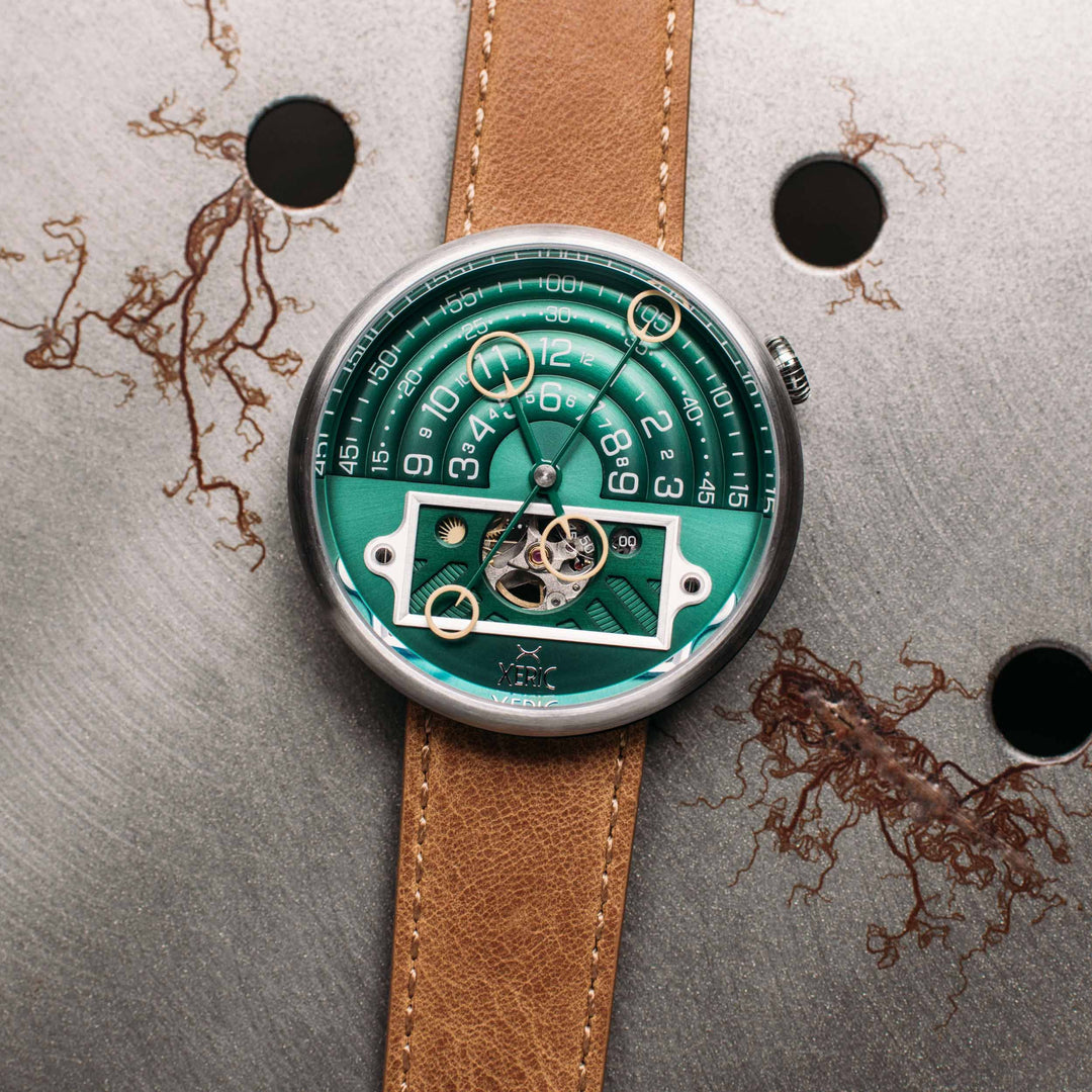 Halograph II Automatic Emerald Tan | Xeric.com – Xeric Watches