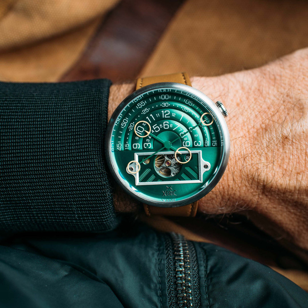 Halograph II Automatic Emerald Tan | Xeric.com – Xeric Watches